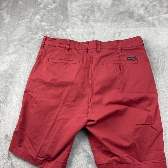 Lee Red Flat Front Cotton Shorts Men's Size 36 - Picture 8 of 8